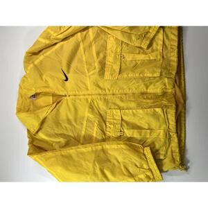 Nike Yellow Windbreaker Jacket bootleg style size L